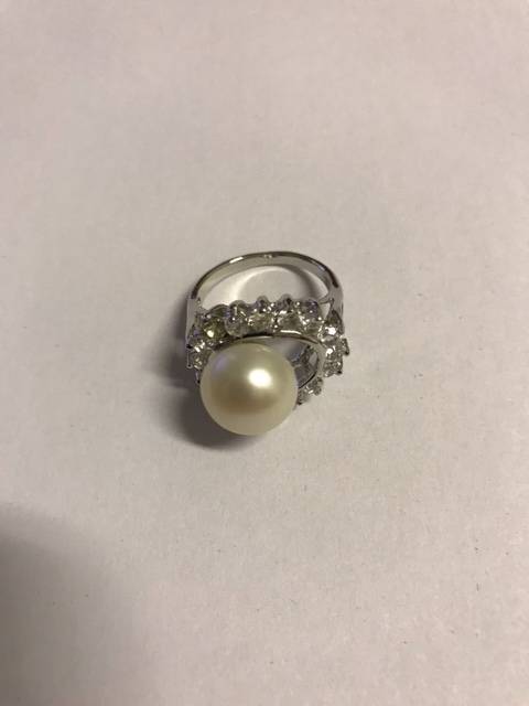 Magnificent 11mm Genuine Cultured Pearl Ring