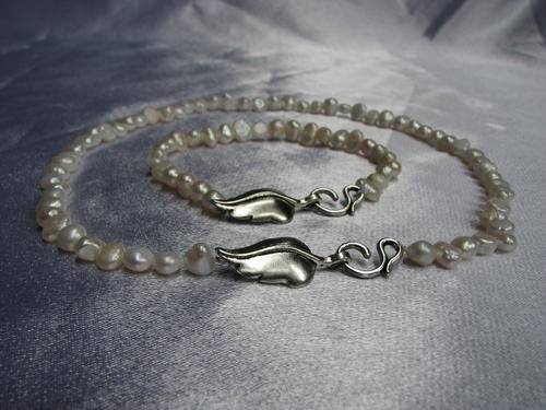 From the Kavanaghs Collection - White Fresh Water Pearl Necklace and Bracelet Set
