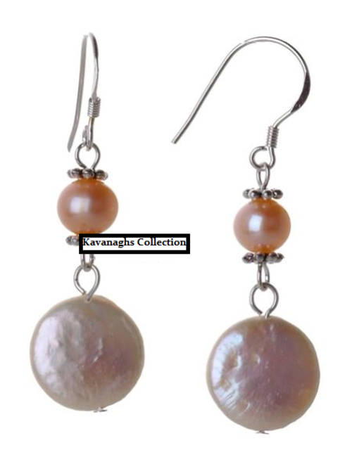 The Kavanaghs Collection - Premium 925 Sterling Silver Cultured Freshwater Pearl Earrings