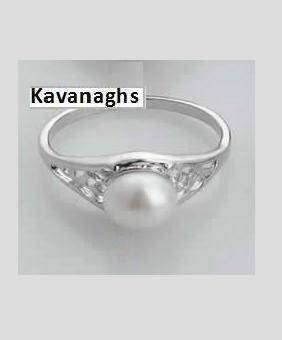 The Kavanaghs Collection - Cultured White Freshwater Pearl Ring