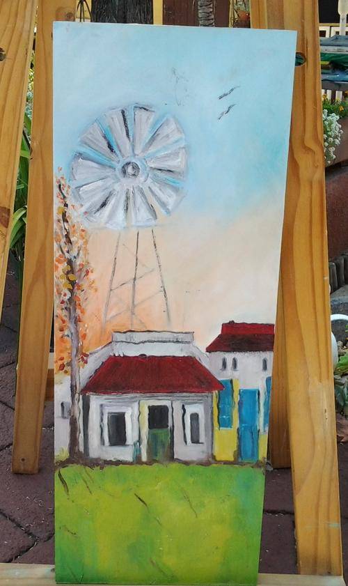 Gorgeous  "windpomp" painting..... So beautiful.  A definate buy. Full of prettyness