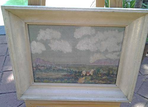 A lovely painting in a gorgeous thick Vintage frame - a must have painting.