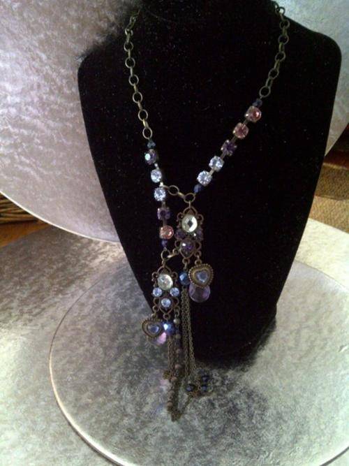 Victorian - Inspired, cameo style rose pendant Necklace