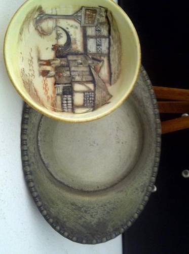 Ornate "SANDLAND LTD HANLEY ENGLAND" CERAMIC PIECE