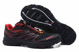 Salomon S-Lab Black & Red Size 10.5 UK Brand New