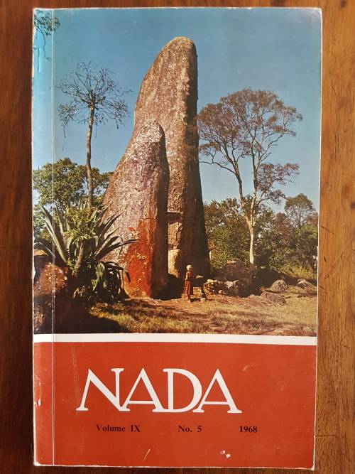 NADA Volume IX, No. 5 1968 The Rhodesia Ministry Internal Affairs Annual