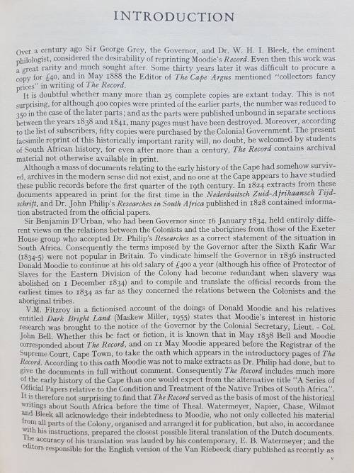 The Record - Compiled, Translated and Edited by Donald Moodie