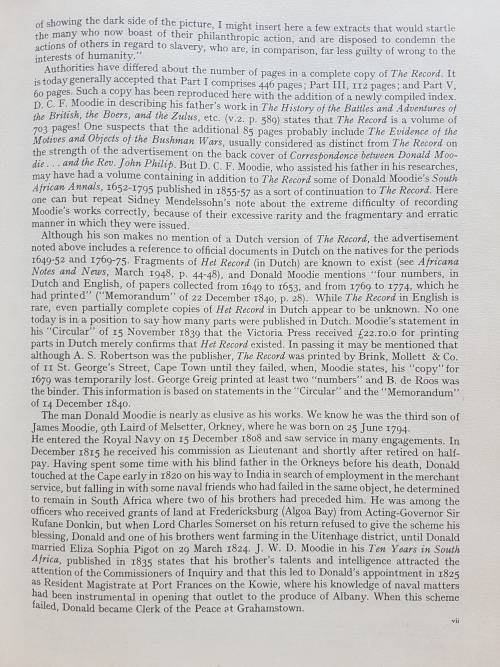 The Record - Compiled, Translated and Edited by Donald Moodie