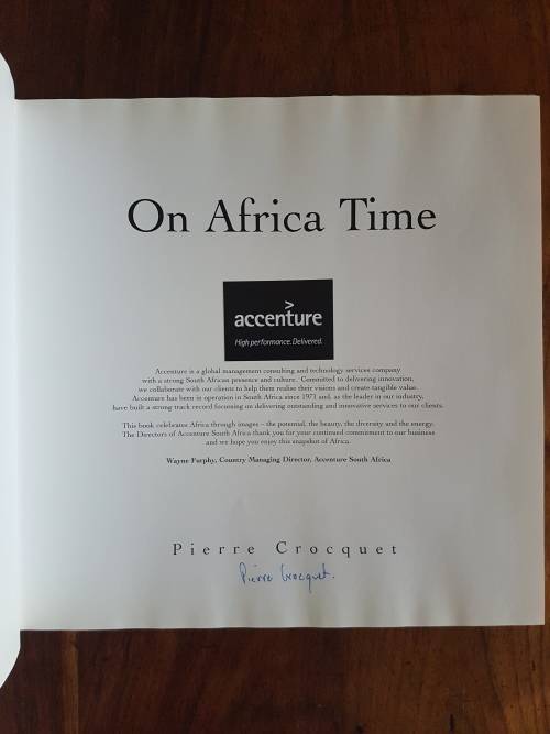 On Africa Time - Pierre Croquet - Signed Copy