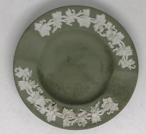 WEDGWOOD ASHTRAY Jasperware Vintage Green