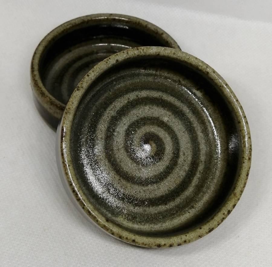 SET of 4 CERAMIC INDIVIDUAL SERVING SALT DISHES BUTTER CONDIMENTS JAM