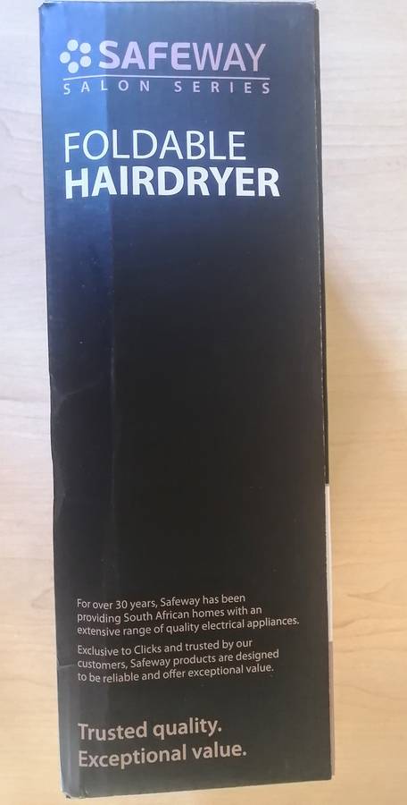 HAIRDRYER Foldable Safeway New-in-box