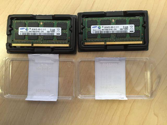 Free SA Postage : Pair of SAMSUNG 2GB 2RX8 PC3 8500S DDR3 1066MHz FOR MACBOOK PRO RAM