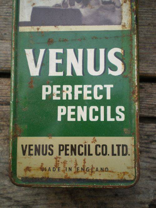 Rare Antique Venus Perfect Pencils Tin Made In England