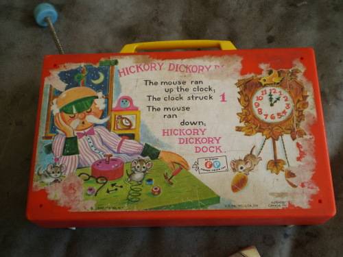 Rare Fischer Price Vintage Hickory Dickory Dock Radio