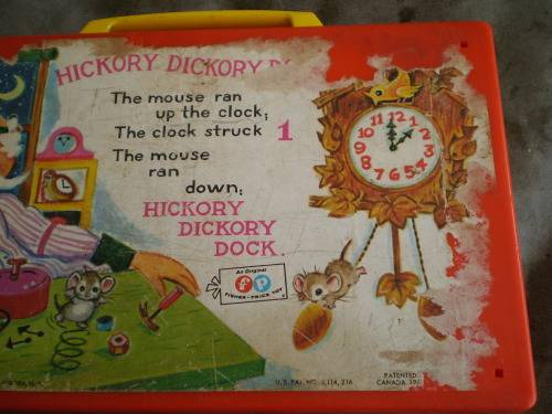 Rare Fischer Price Vintage Hickory Dickory Dock Radio