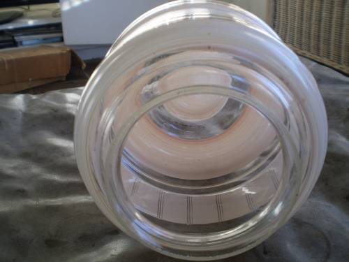 Light Pink Art Deco Glass Ceiling Hanging Lamp Shade