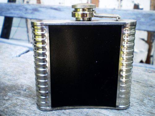 Stainless Steel KWV Hip Flask 5 oz