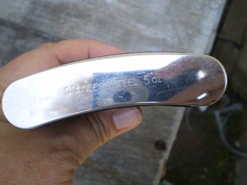 Stainless Steel KWV Hip Flask 5 oz