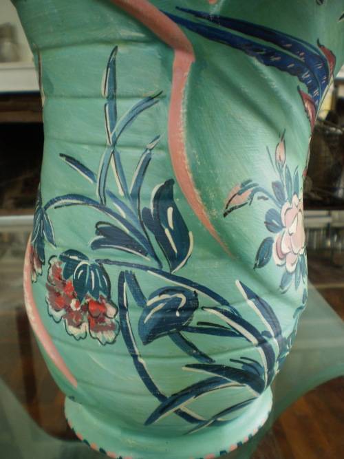 Vintage Unusual Large Handpainted Lucia Ware No.12402 Vase 27cm x 20cm signed
