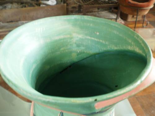 Vintage Unusual Large Handpainted Lucia Ware No.12402 Vase 27cm x 20cm signed