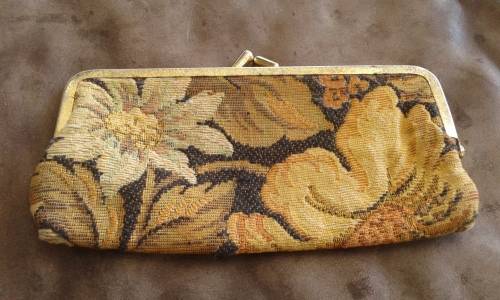 Original 1950s Vintage Fabric Sunglasses Protective Case Bag