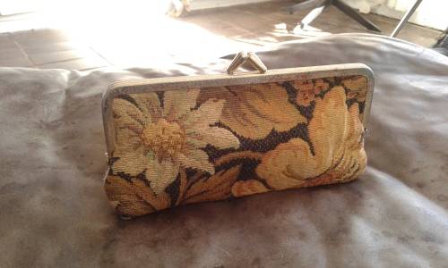 Original 1950s Vintage Fabric Sunglasses Protective Case Bag
