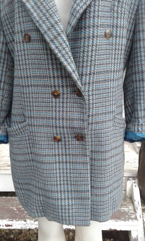 Vintage 1990s Pure New Wool Blazer By Galleria Size 14 Made In Italy