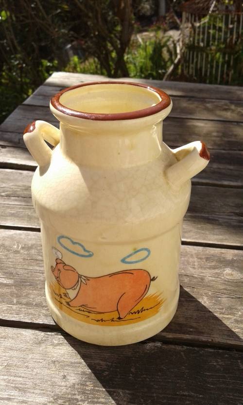 Original Vintage Tivoli Handmade Porcelain Milk Jug 15cm x 11cm