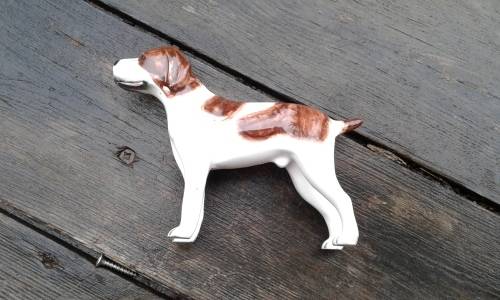 Vintage Porcelain Beagle Hunting Dog Figurine