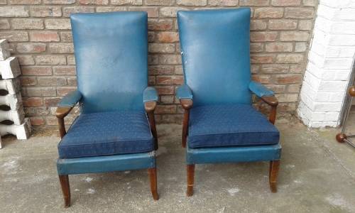 Two Mid Century Modern Original Parker Knoll Armchairs Original Cond. Not Restored OWN COLLECTION