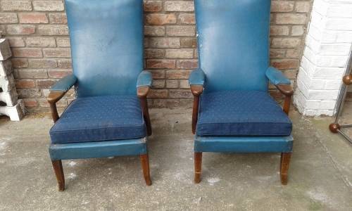 Two Mid Century Modern Original Parker Knoll Armchairs Original Cond. Not Restored OWN COLLECTION