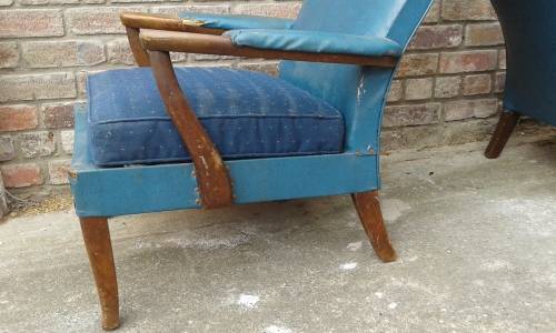Two Mid Century Modern Original Parker Knoll Armchairs Original Cond. Not Restored OWN COLLECTION