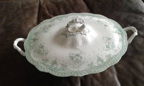 Antique SELWYN Alfred Meakin Royal Semi Porcelain Soup Bowl Casseroles Dish No 47