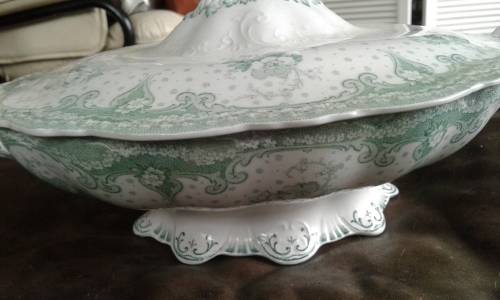 Antique SELWYN Alfred Meakin Royal Semi Porcelain Soup Bowl Casseroles Dish No 47