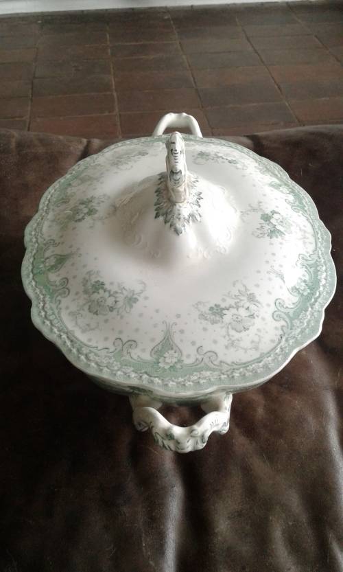 Antique SELWYN Alfred Meakin Royal Semi Porcelain Soup Bowl Casseroles Dish No 47