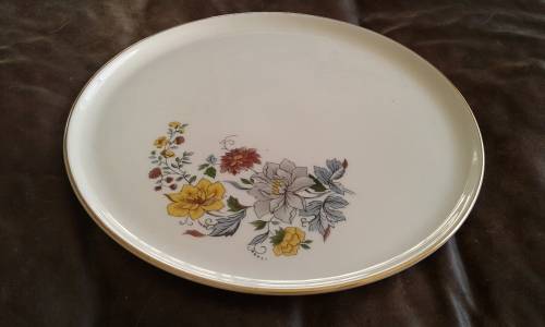 Vintage Constantia Porcelain Mid Century Cake Serving Platter