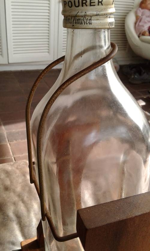 Rare Vintage 1 Gallon Johnny Walker 1960s Bottle With Built In Pourer Wooden Stand Original Lid