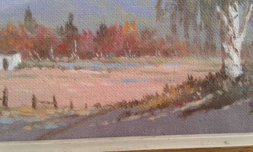 Brian Blakemore Farmhouse And Landscape Oil Painting Framed Signed Well Known Eastern Cape Artist