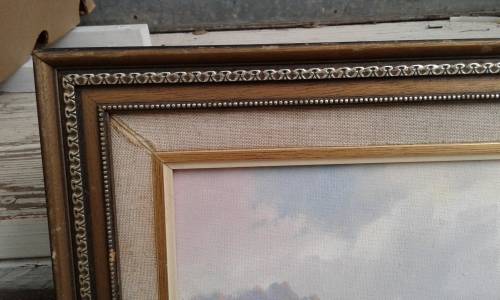 Brian Blakemore Farmhouse And Landscape Oil Painting Framed Signed Well Known Eastern Cape Artist