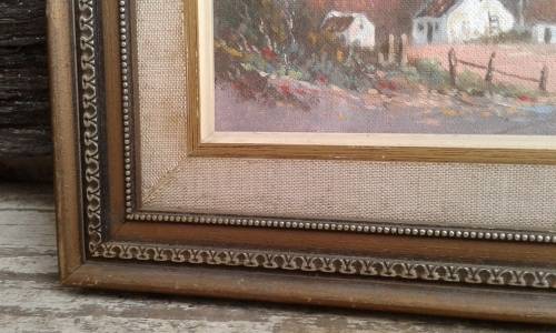 Brian Blakemore Farmhouse And Landscape Oil Painting Framed Signed Well Known Eastern Cape Artist