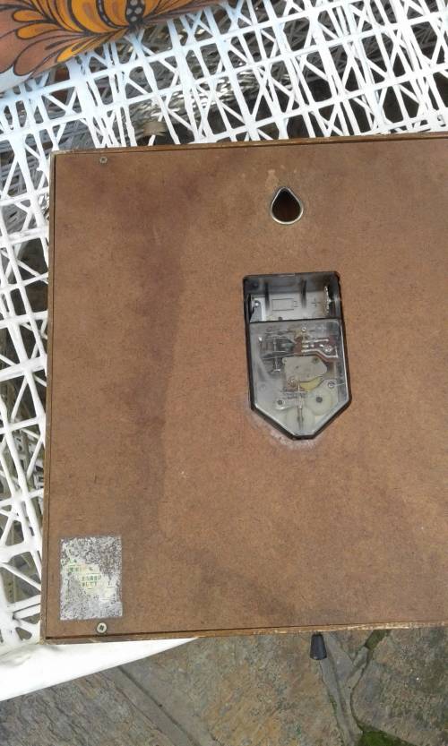 Rare Mid Century Vintage Aichi Tokei Aichron S Wooden Transistor Wall Clock Retro Japan