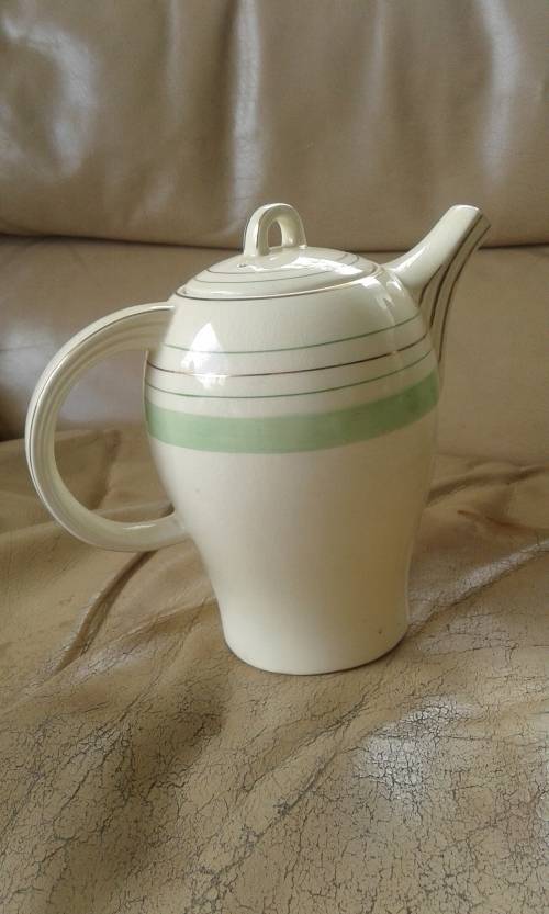 Vintage Woods Ivory Ware Art Deco Coffee Tea Pot