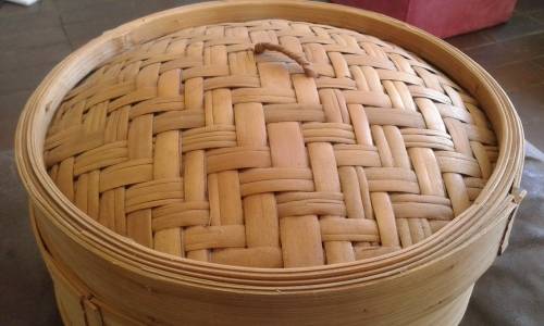 Large Bamboo Two Tier Food Steamer