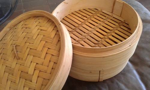 Large Bamboo Two Tier Food Steamer