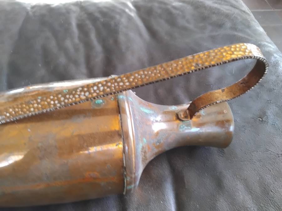 Vintage Large Mid Century Modern Copper Vase Amphora