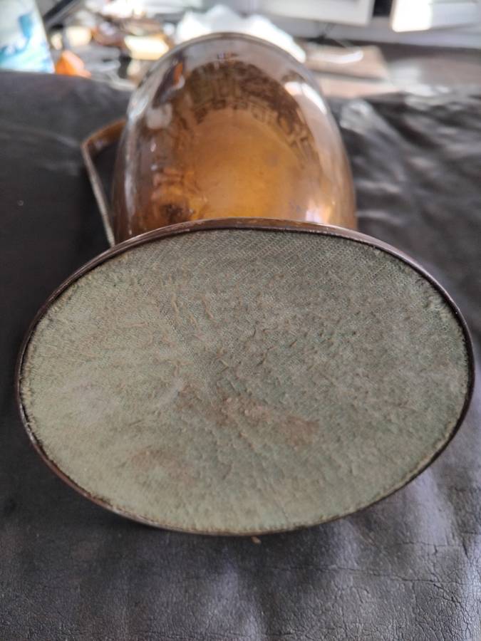 Vintage Large Mid Century Modern Copper Vase Amphora