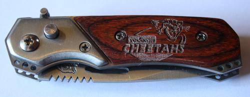 Cheetahs Laser Engraved Pocket Knife