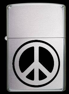 Peace Zippo Style Oil Lighter