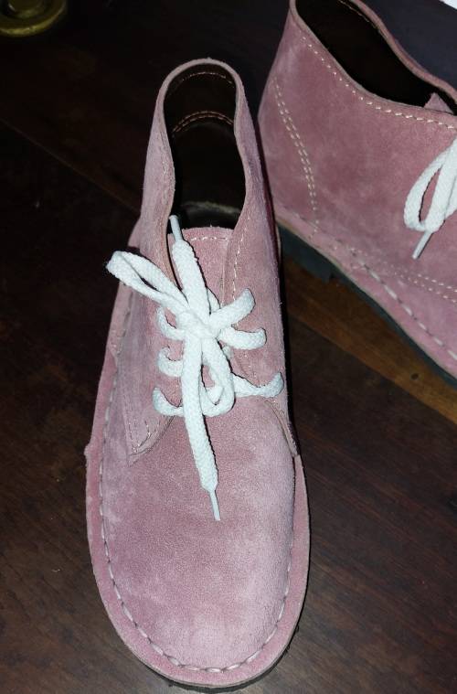 Genuine Leather Baby Pink Veldskoen / Vellie Size 5